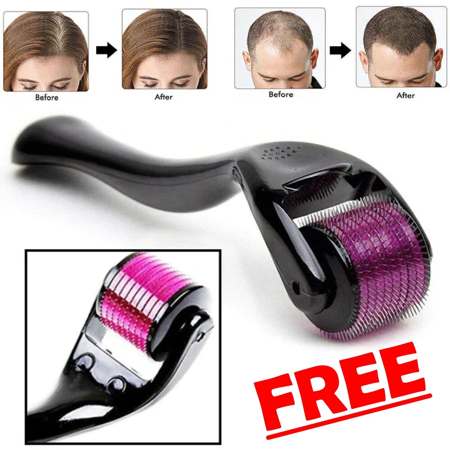 Hair Growth Pure Batana Oil+ Free Derma Roller
