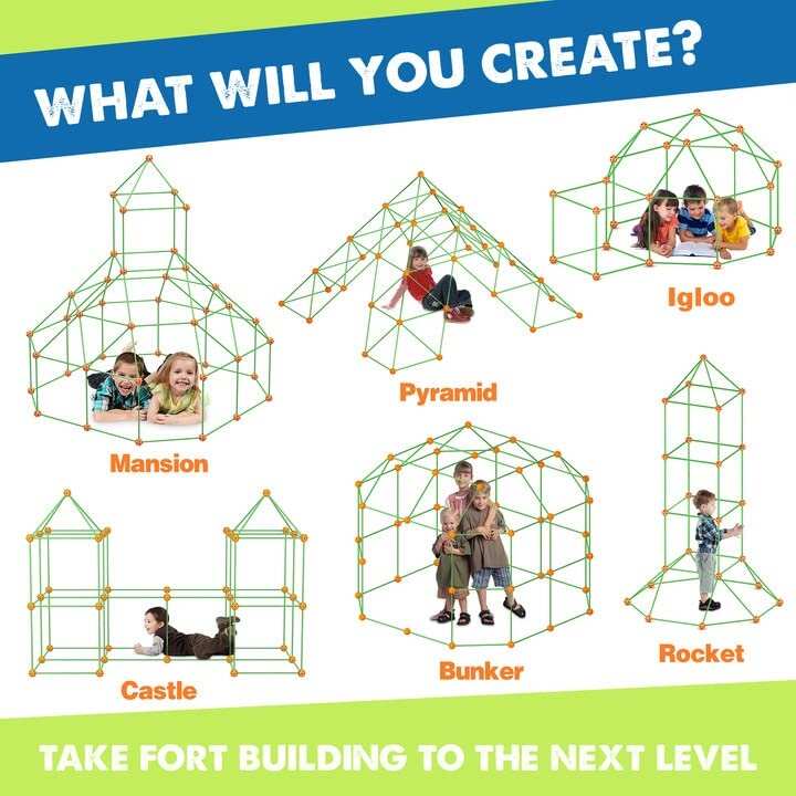 Funfort Build Kit - Dream Fort Explorer 80 PCS Kit