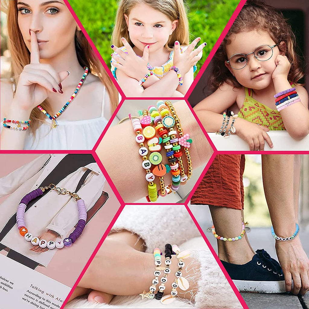 DIY Clay Beads Jewelry Kit – Create Your Own Bracelets!  BUY 2 Get 1 Free