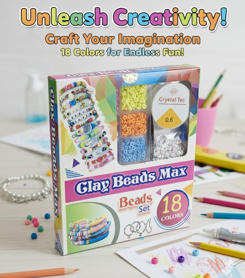 DIY Clay Beads Jewelry Kit – Create Your Own Bracelets!  BUY 2 Get 1 Free
