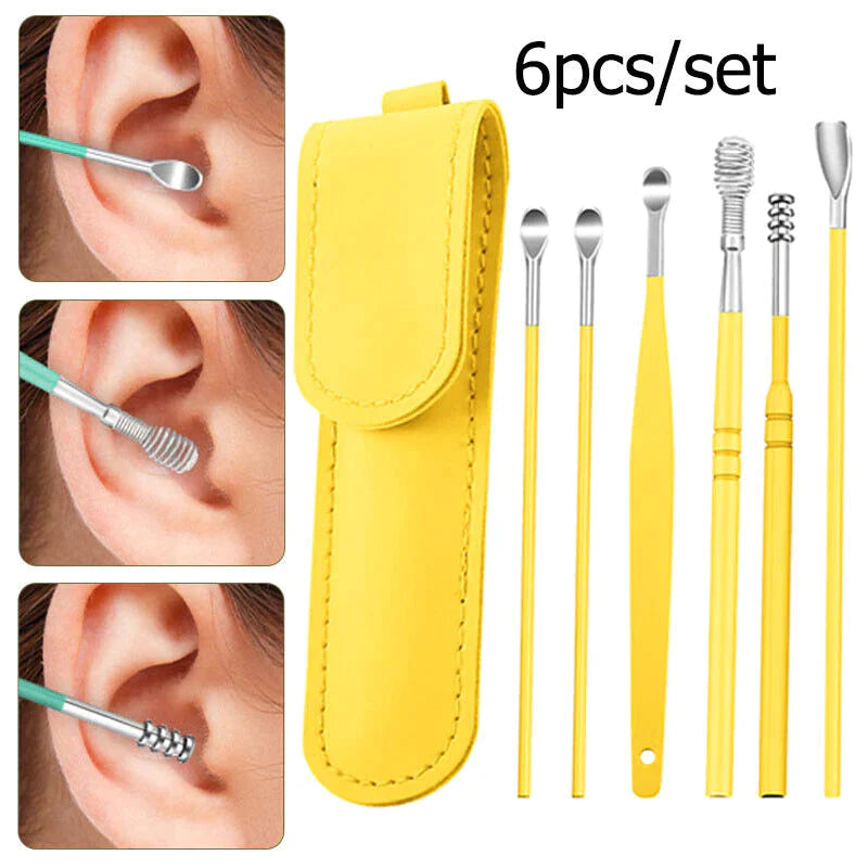medical ear pick loop set of 4 ent ear wax removal... 6Pcs Ear Wax Removal Kit Ear Wax Cleaning Tool – 100smile.pk